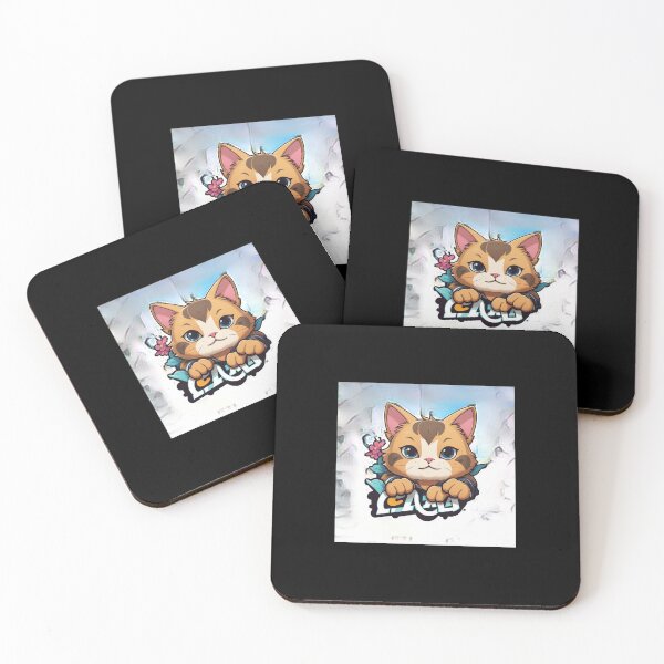 Item preview, "Purr-fectly Playful Cat with a Flower designed and sold by Obaid94.