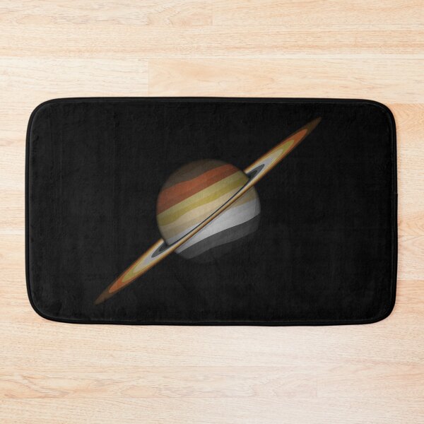 Item preview, Planet and Rings in Gay Bear Pride Flag Colors designed and sold by LiveLoudGraphic.