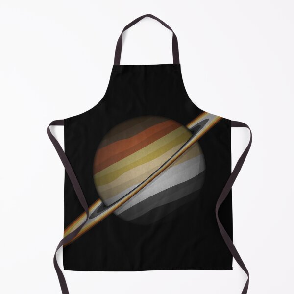 Item preview, Planet and Rings in Gay Bear Pride Flag Colors designed and sold by LiveLoudGraphic.