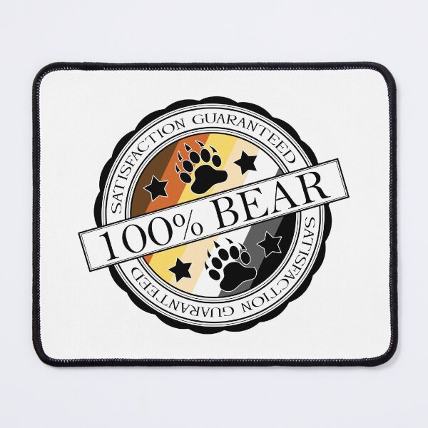 Item preview, 100% Satisfaction Guaranteed Gay Bear Pride Flag Colored Stamp of Approval designed and sold by LiveLoudGraphic.