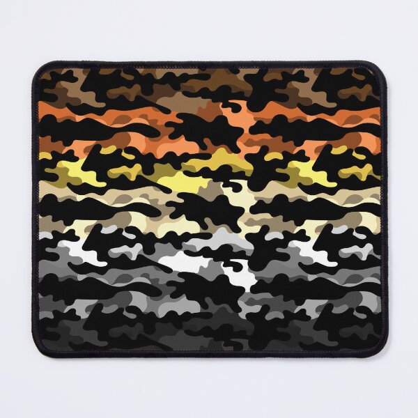 Item preview, Seamless Repeating Camouflage Textured Gay Bear Pride Flag Pattern designed and sold by LiveLoudGraphic.
