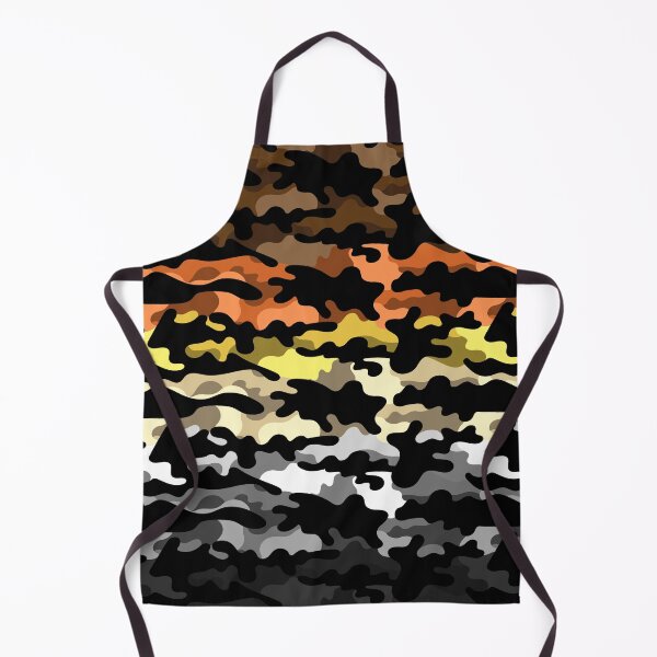 Item preview, Seamless Repeating Camouflage Textured Gay Bear Pride Flag Pattern designed and sold by LiveLoudGraphic.