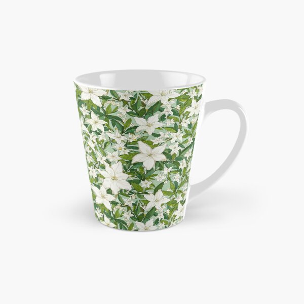 Item preview, White Star Jasmine flower pattern designed and sold by CoolPixels.
