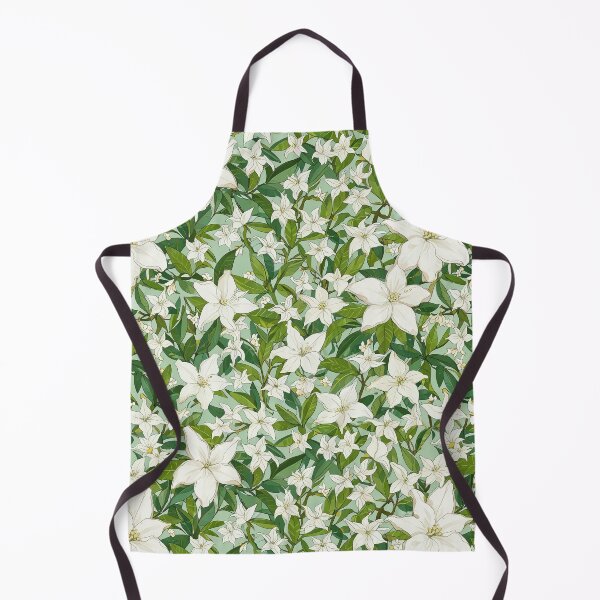Item preview, White Star Jasmine flower pattern designed and sold by CoolPixels.