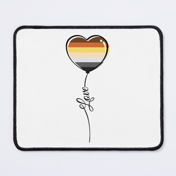 Item preview, Gay Bear Pride Minimalist Heart Balloon with Love designed and sold by LiveLoudGraphic.