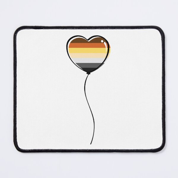 Item preview, Gay Bear Pride Minimalist Heart Balloon designed and sold by LiveLoudGraphic.