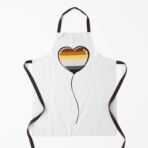 Item preview, Gay Bear Pride Minimalist Heart Balloon designed and sold by LiveLoudGraphic.