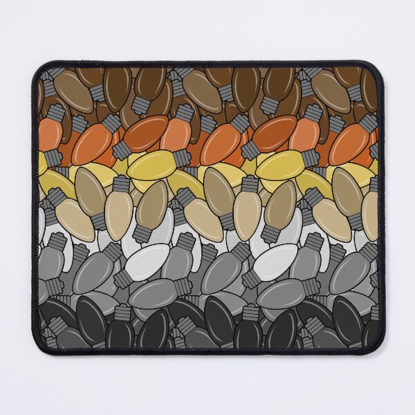Item preview, Overlapping Christmas Lights in Gay Bear Pride Flag Colors designed and sold by LiveLoudGraphic.