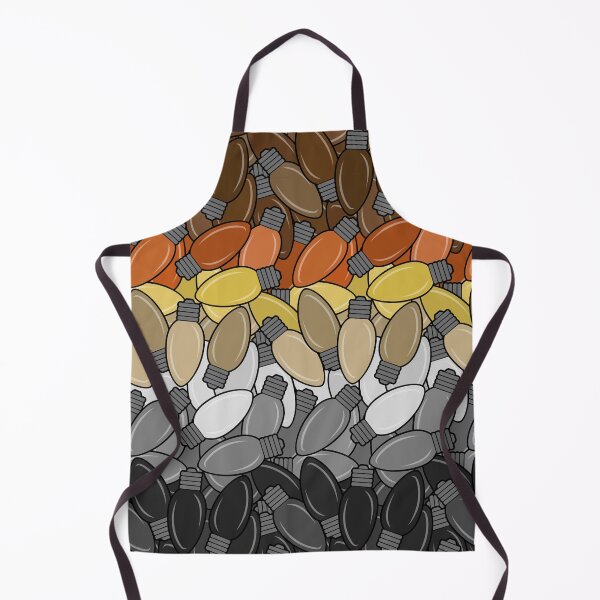Item preview, Overlapping Christmas Lights in Gay Bear Pride Flag Colors designed and sold by LiveLoudGraphic.