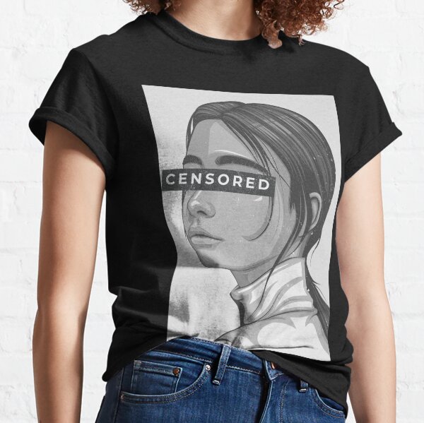 Item preview, Vector Portrait Art | Censored Lady Aesthetic designed and sold by Ombom Project.