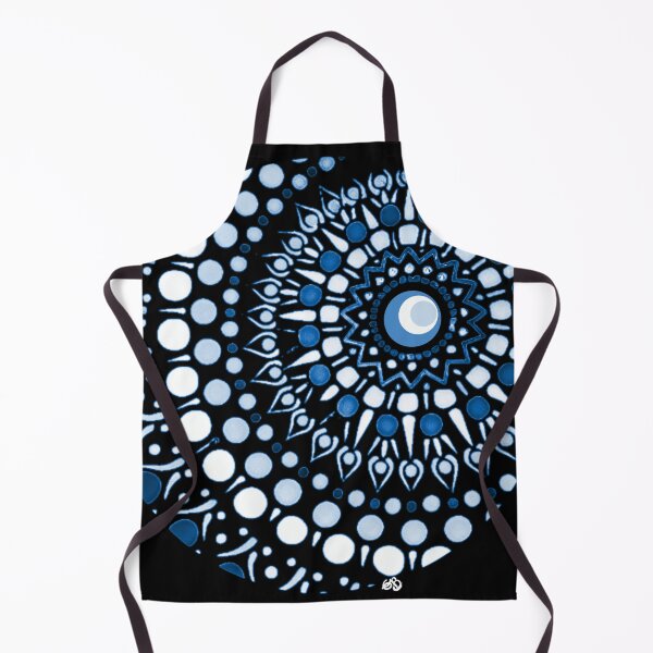Artikelvorschau, Sonnen Mandala blau/schwarz/ weiss entworfen und verkauft von EB-DigitalART.