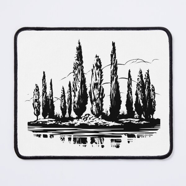Item preview, Italian Cypress Tree Tuscany Pencil Pine Conifer Plant designed and sold by inkoutninja.
