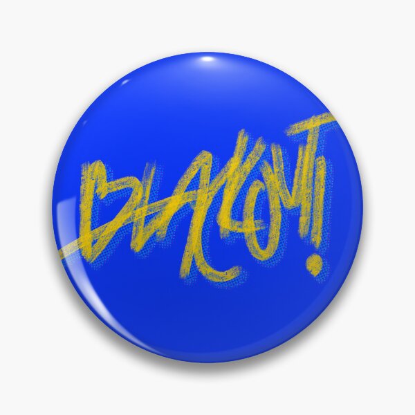 Item preview, Blackout! Classic Title (Sticker & Pin) designed and sold by sladehasnosignal.