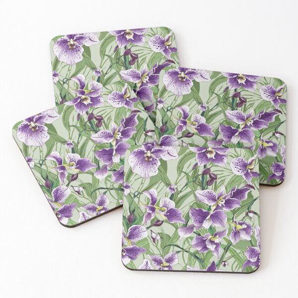 Item preview, Purple Orchids and Verdant Green Background designed and sold by CoolPixels.