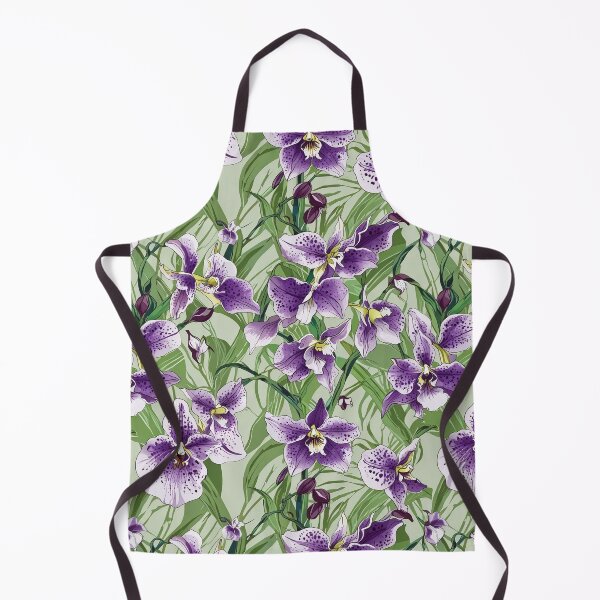 Item preview, Purple Orchids and Verdant Green Background designed and sold by CoolPixels.