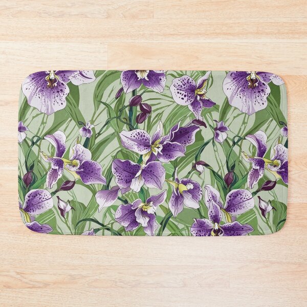 Item preview, Purple Orchids and Verdant Green Background designed and sold by CoolPixels.