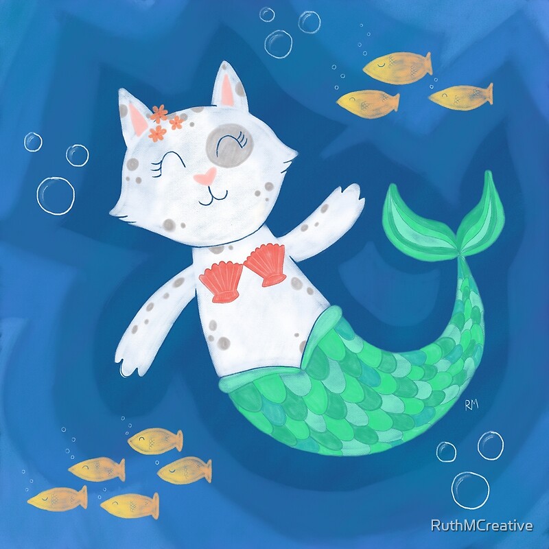 mermaid cat toy