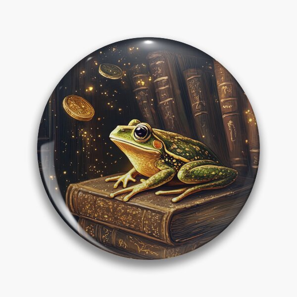 Item preview, Bookshelf Frog Cottagecore designed and sold by Art-Max.