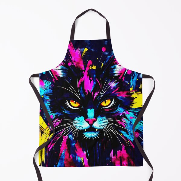 Artikelvorschau, BLACK CYBER NEON CAT entworfen und verkauft von Mark Fischer.