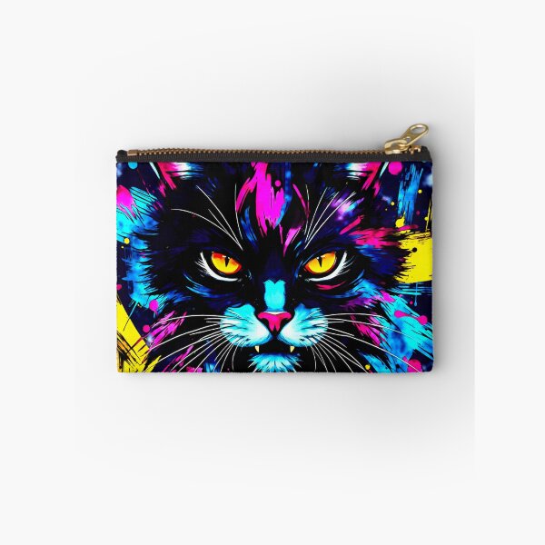 Item preview, BLACK CYBER NEON CAT designed and sold by Mark Fischer.