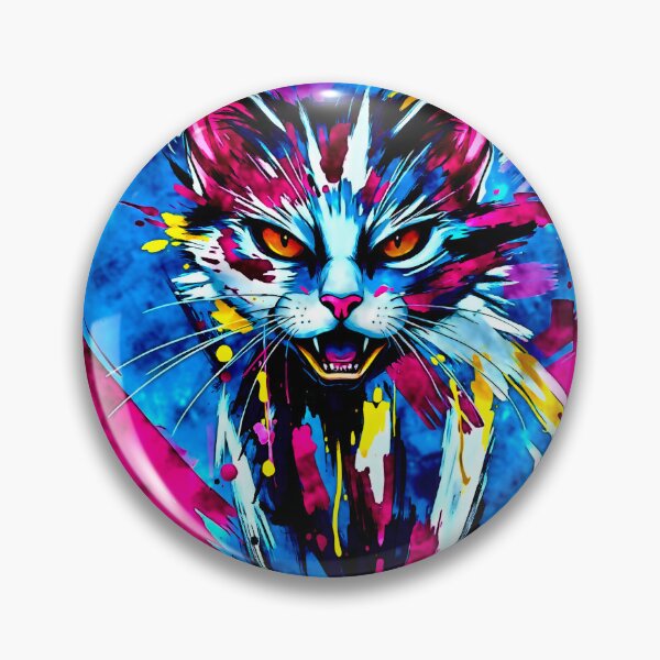Item preview, BLUE CYBER NEON CAT designed and sold by Mark Fischer.