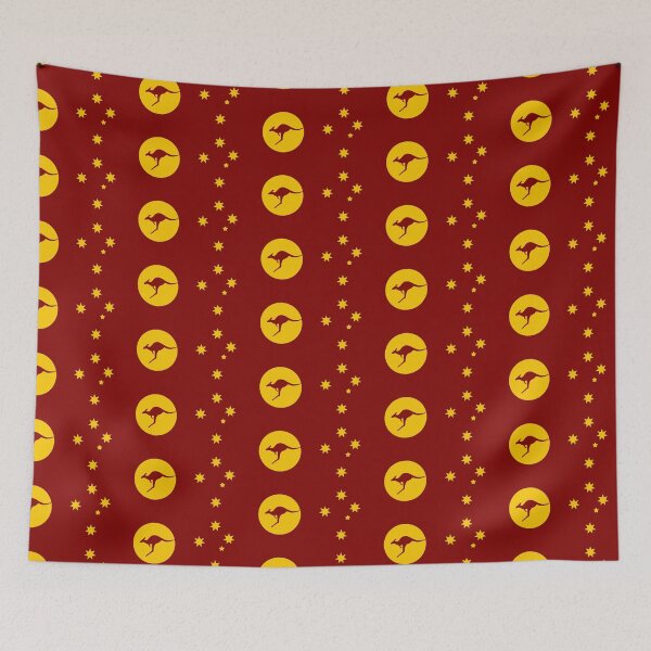 Item preview, Kangaroo Sun alternative flag for Australia. Ochre  designed and sold by Kangaroo Sun.