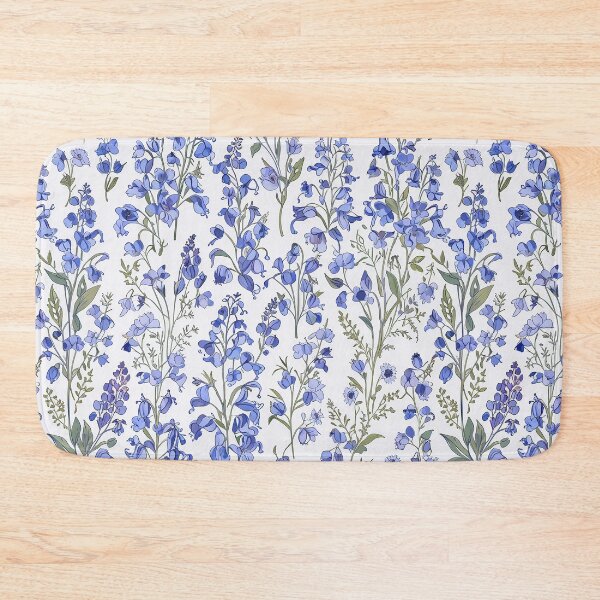 Item preview, Bluebell Flower Seamless Pattern designed and sold by CoolPixels.