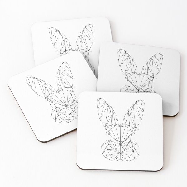Item preview, Geometric Rabbit Head - Customizable Design designed and sold by YaraCreatyque.
