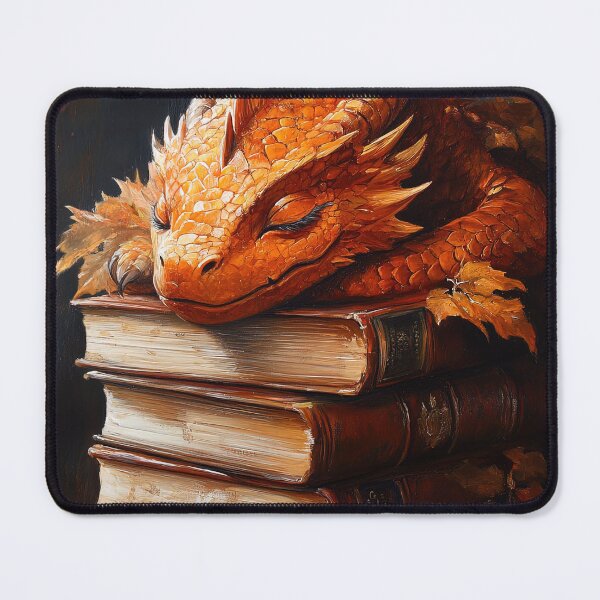 Item preview, Dragon Sleeping on a Pile of Books designed and sold by Art-Max.