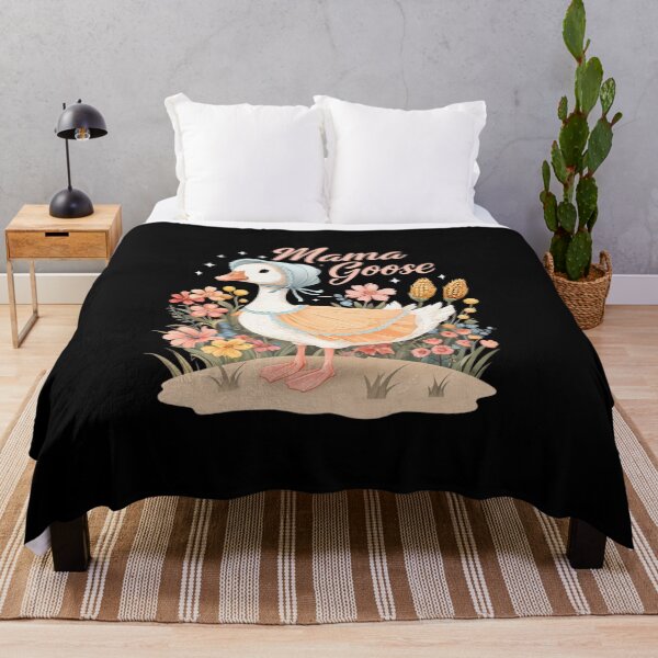 Item preview, Whimsical Vintage "Mama Goose" Farmhouse Design – Cottagecore & Retro Floral Aesthetic designed and sold by Colorful-Garden.