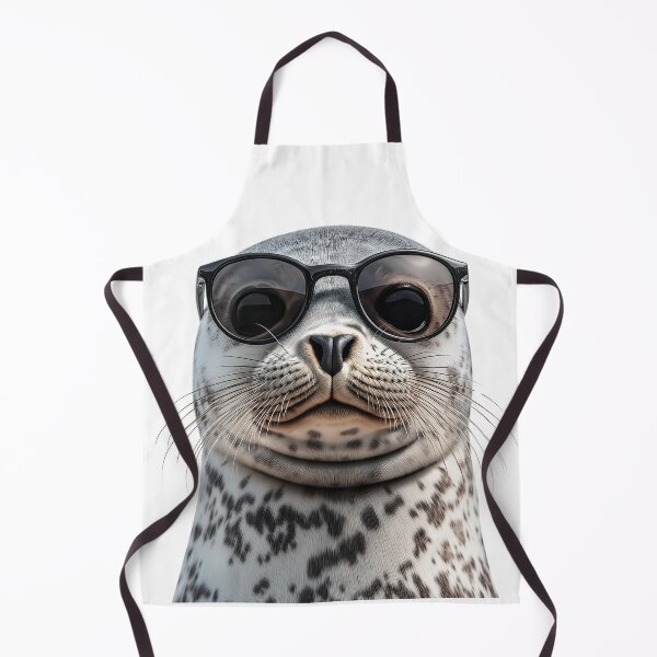 Item preview, Funny cool Harbor Seal wearing sunglasses designed and sold by LazyOwlStore.