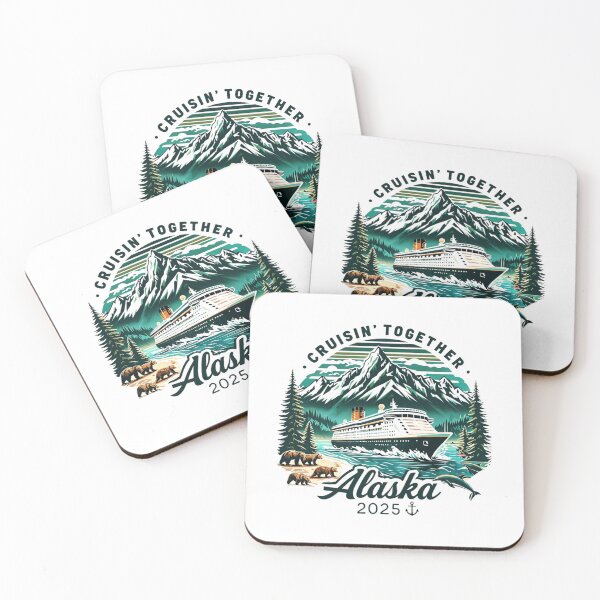 Item preview, Vintage Alaskan Cruise Adventure 2025 – Retro Travel Illustration for Ocean Explorers designed and sold by Colorful-Garden.