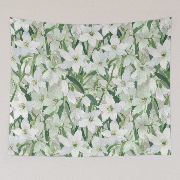 Item preview, Snowdrop Windflower Pattern designed and sold by CoolPixels.