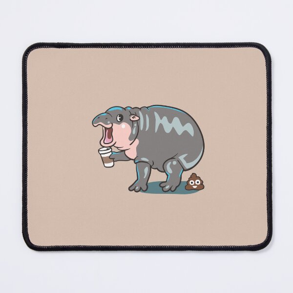Item preview, Coffee makes me poop Moo Deng designed and sold by Huebucket.