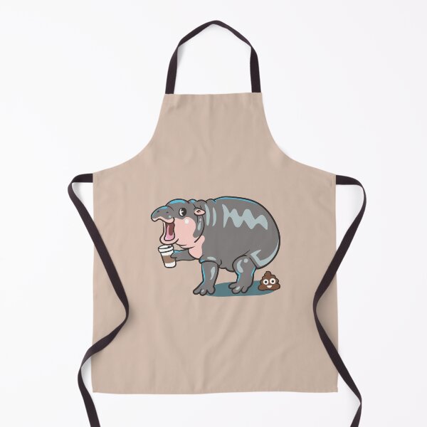 Item preview, Coffee makes me poop Moo Deng designed and sold by Huebucket.