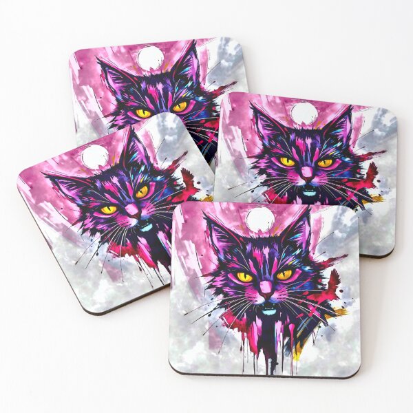 Artikelvorschau, PINK CYBER NEON CAT entworfen und verkauft von Mark Fischer.