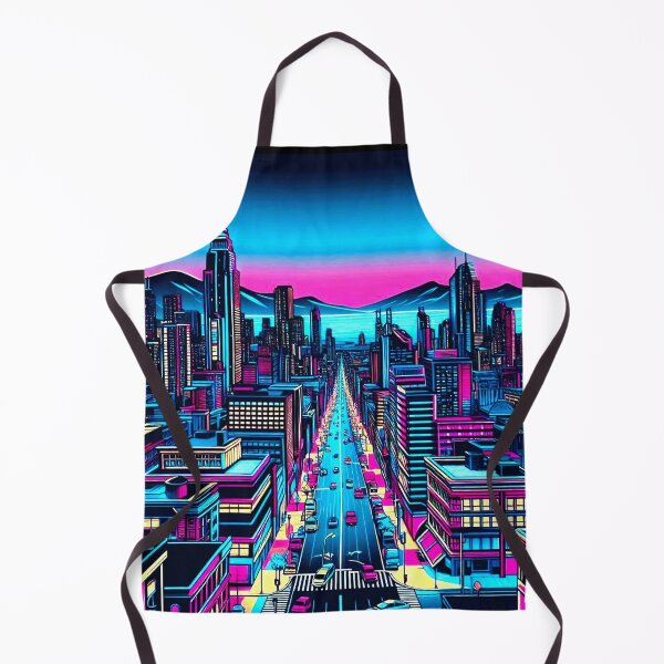 Item preview, Night view of a city of neon colors designed and sold by Dogandesighn.