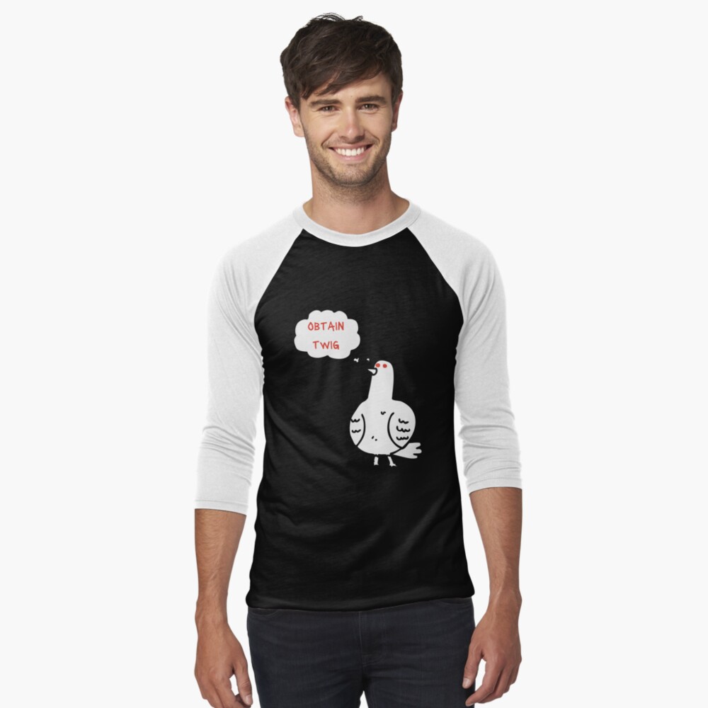 Item preview, Baseball ¾ Sleeve T-Shirt designed and sold by SeagullEatChip.
