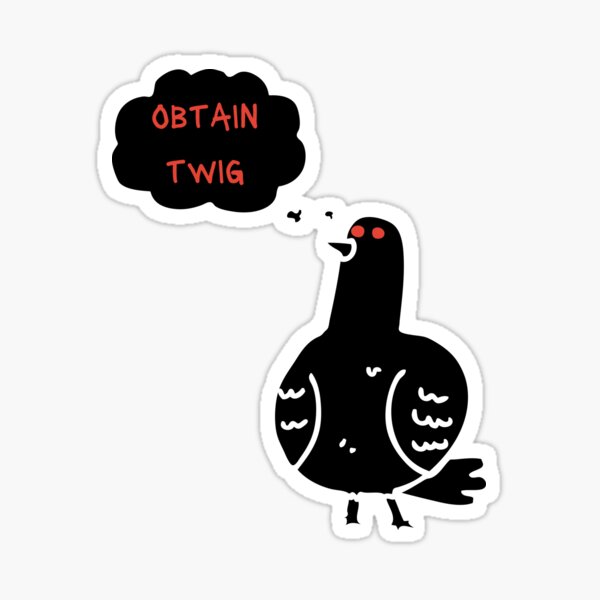 obtain twig Sticker