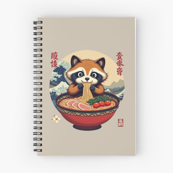 Item preview, Cute Tanuki Eating Ramen T-Shirt – Perfect for Asian Food & Tanuki Lovers! designed and sold by CrafteeTrends.