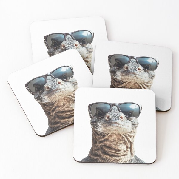 Item preview, Funny cool Komodo Dragon wearing sunglasses designed and sold by LazyOwlStore.
