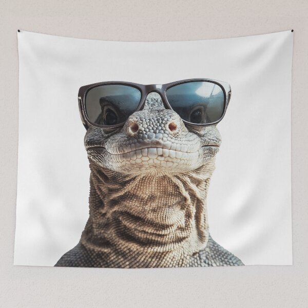 Item preview, Funny cool Komodo Dragon wearing sunglasses designed and sold by LazyOwlStore.
