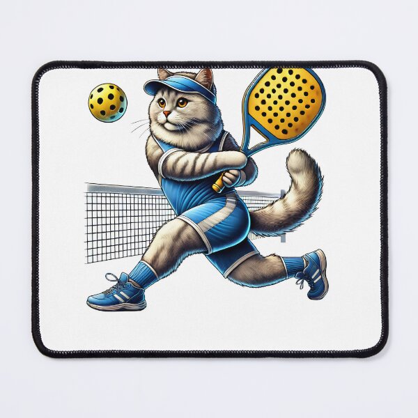 Item preview, Cat Playing Pickleball Kitten Lover Paddleball designed and sold by Kimberley King Art King Art.