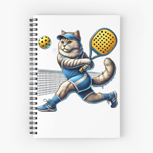 Item preview, Cat Playing Pickleball Kitten Lover Paddleball designed and sold by Kimberley King Art  King Art.