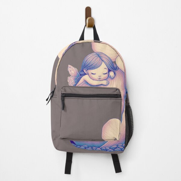 Item preview, Sleeping Flower Fairy in Blossom Bud | Whimsical Spring Fantasy Art designed and sold by Nadia-joy.