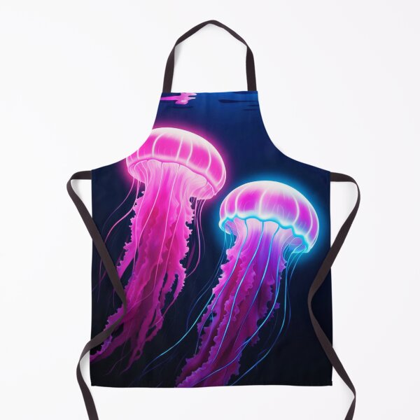 Item preview, Jellyfish in dark ocean waters designed and sold by PeggyMacStudio.