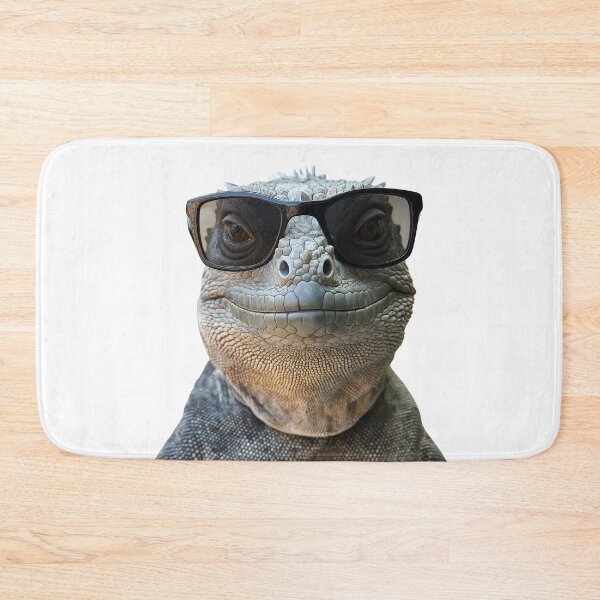 Item preview, Funny cool Marine Iguana wearing sunglasses designed and sold by LazyOwlStore.