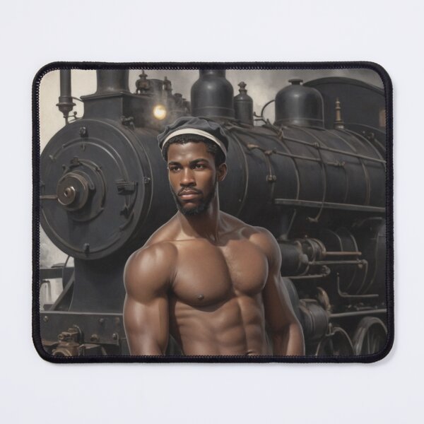 Item preview, gay black working-class-hero-on vintage museum art-poster - black and brown designed and sold by Museum Of Non-Existing Art.