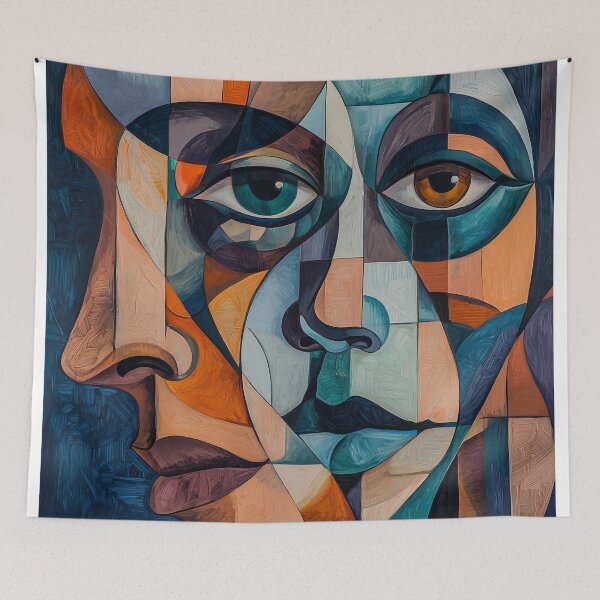 Item preview, 1742 Abstract Faces designed and sold by nikoart001.
