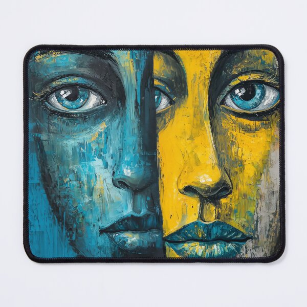 Item preview, 1743 Abstract Faces designed and sold by nikoart001.